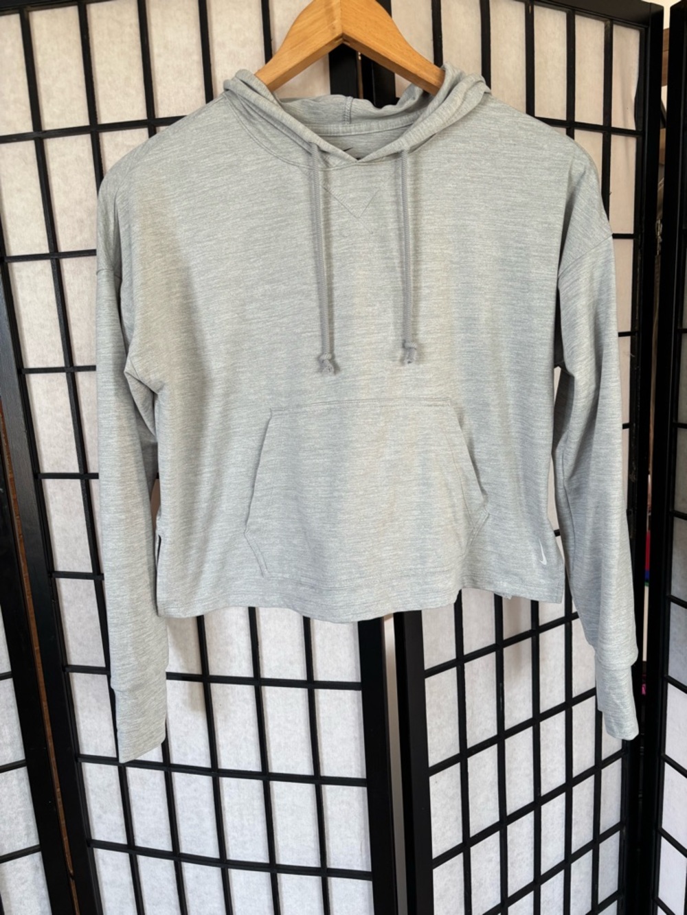 Nike Light Gray Women's Hooded Pullover Sweatshirt